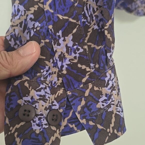 Silk LORE by Beth silk Blouse Size L - Picture 4 of 8